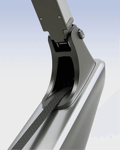Close-up detail of the Hydrow Arc frame