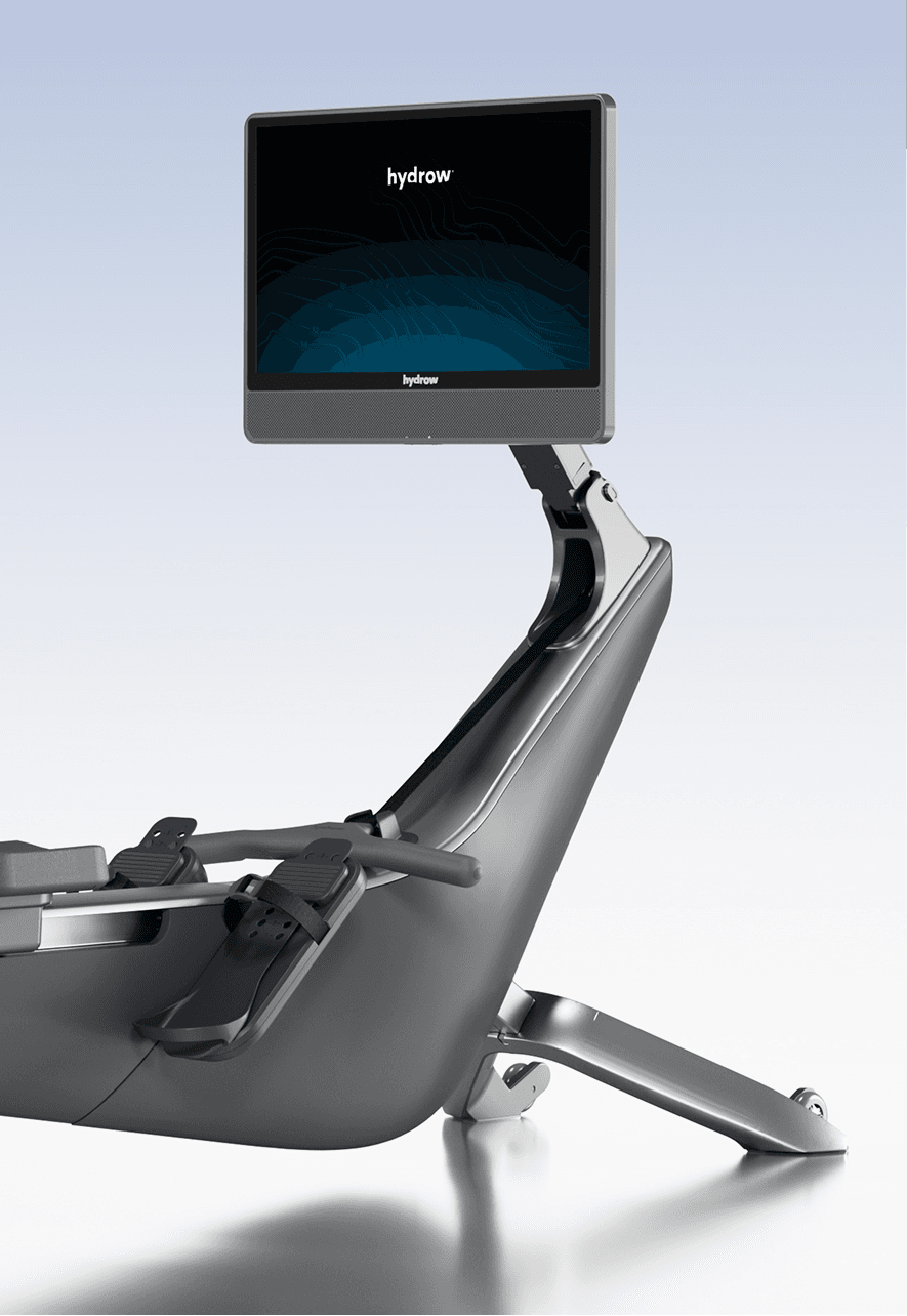 A side view of the Hydrow Arc rower