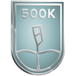 Milestones 500K meter badge