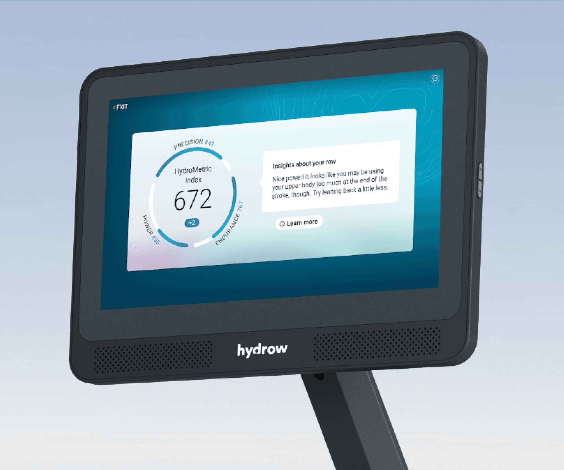 Hydrow Wave Rower Touchscreen