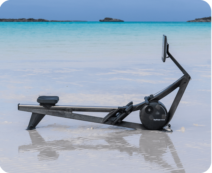 Rower on beach
