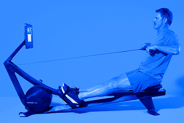 Hydrow Rowing Machine in use during a workout